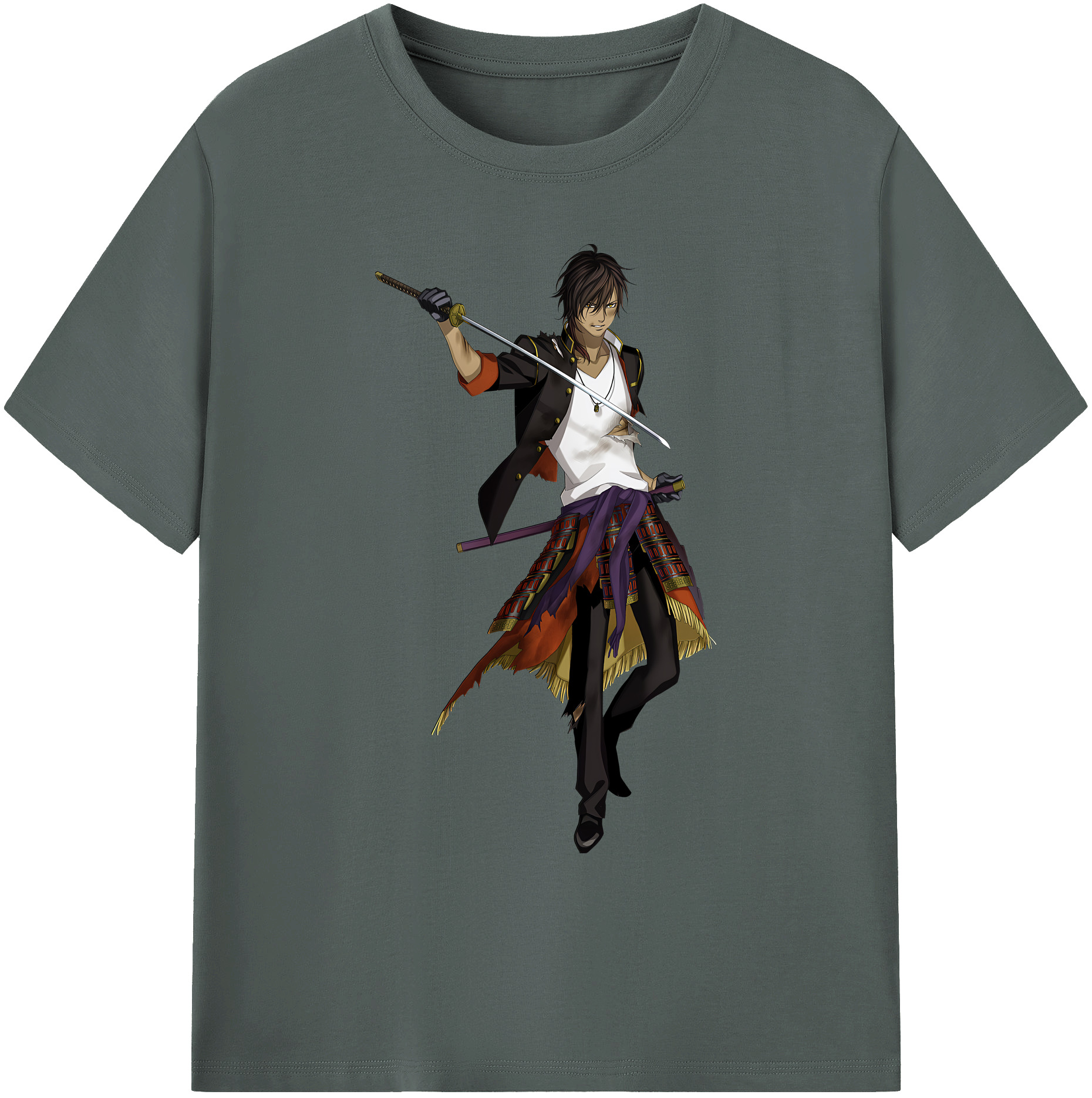 （画像用） 刀剣乱舞 Touken Ranbu 綿100％ メンズ半袖Tシャツ｜肌触りやわらか＆通気性